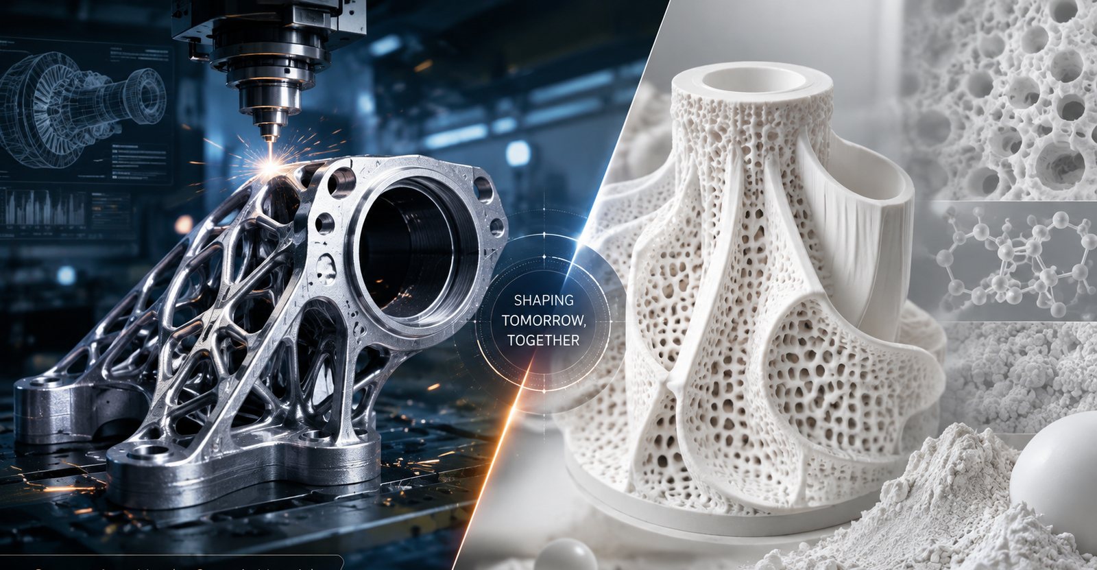 Componenti in metallo e ceramica tecnica