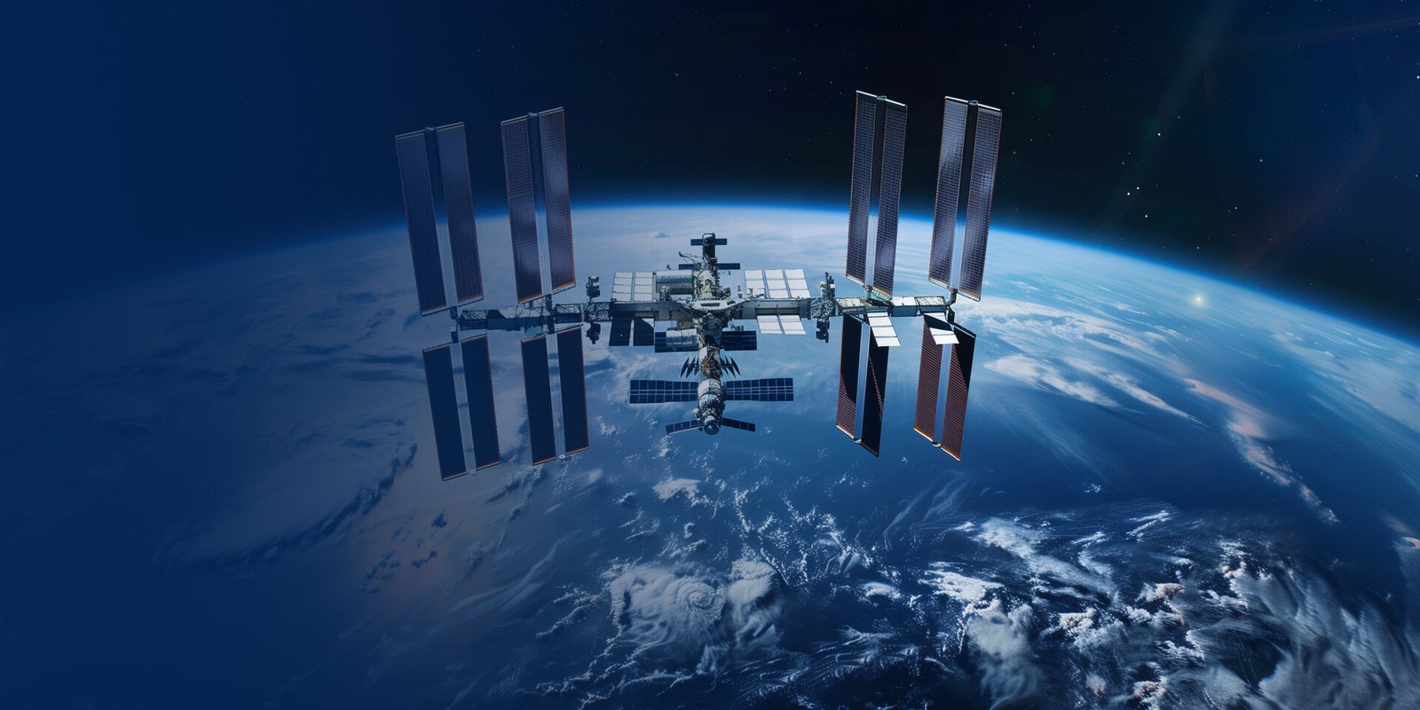 Stazione spaziale in orbita terrestre